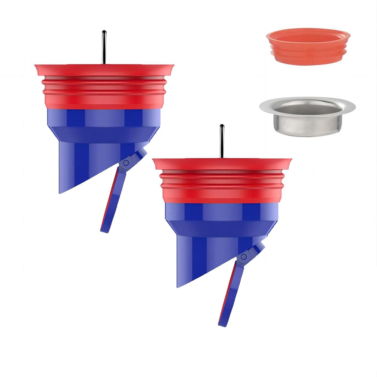 Qrity 2 PCS Shower Drain Core Plug and Backflow Preventer - Odor Proof, Suitable for 50 and 40 Tube