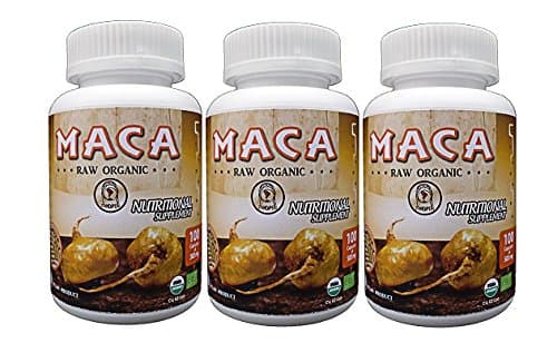 Raw Maca Capsules, Certified Organic - 3 Units