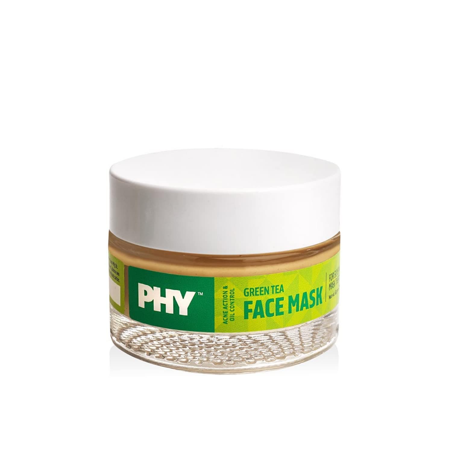 Phy Green Tea Face Mask | Leave-on clay-based face mask | Anti-acne | Deep cleanse & detox | Specially for oily & acne-prone skin types
