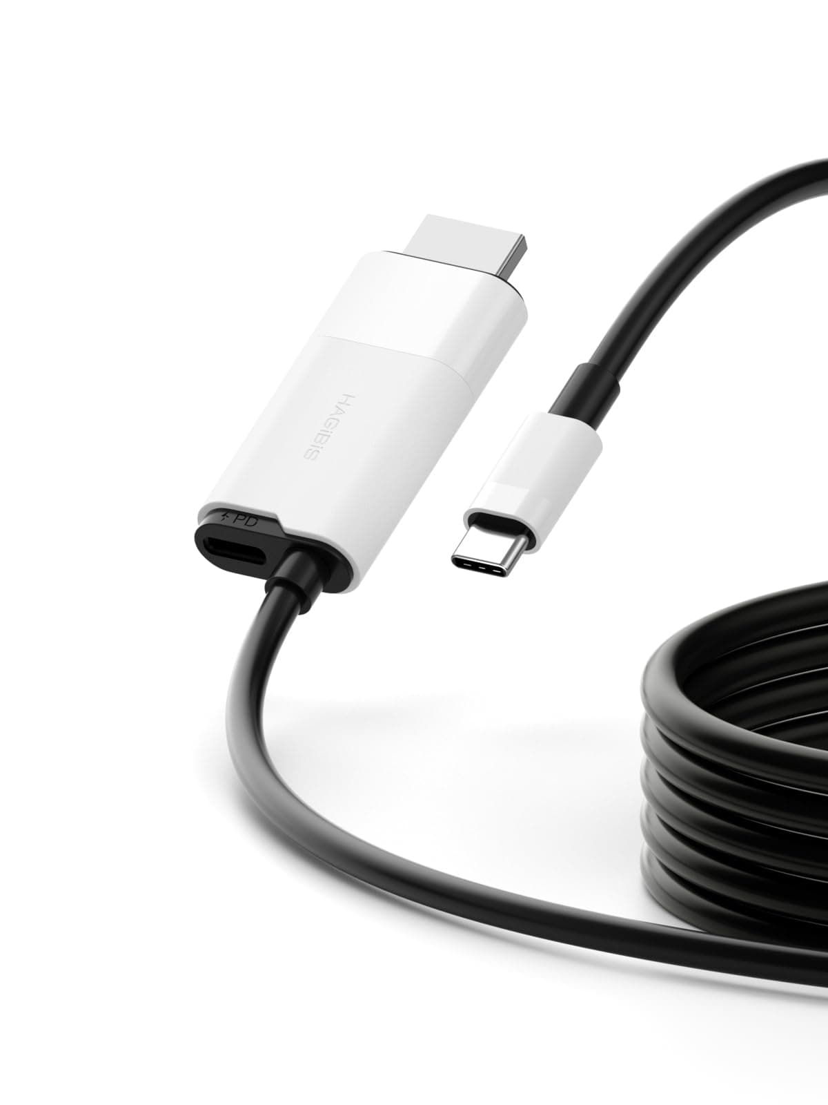 Switch Dock for Nintendo Switch & Switch OLED, USB C to HDMI Cable Adapter with 4K@60Hz HDMI, 100W PD, Type-C to HDMI Adapter for Laptop, Tablet, SteamDeck, ROG Ally (White 60Hz)