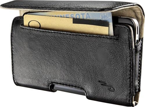 Leather Hip Case for Apple iPhone 4S Black