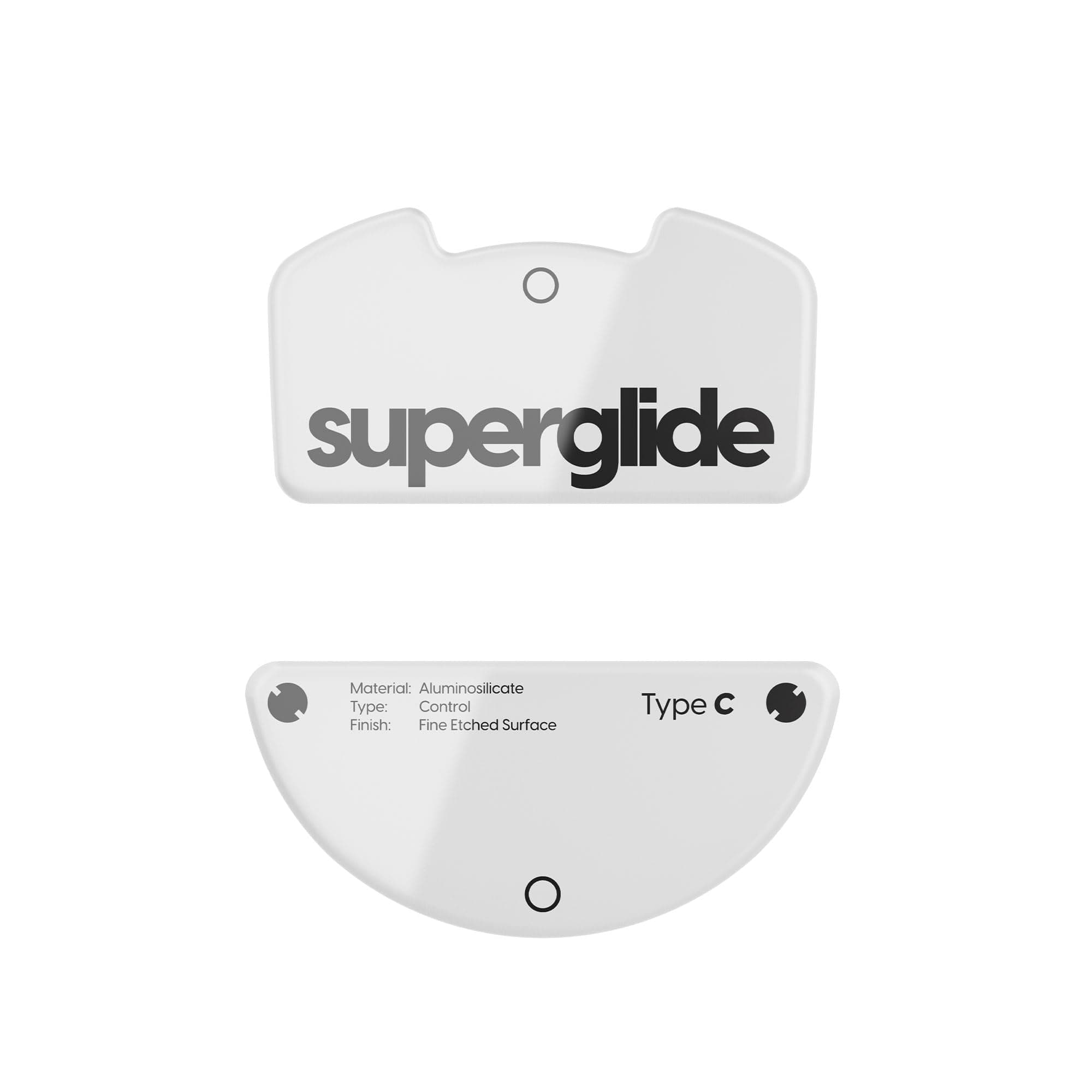 Superglide 2 - Razer Viper V3 Pro - Controllable speed texture surface made of ultra-strong glass smooth and durable sole for Razer Viper V3 Pro The smoothest mouse feet/glides [White]