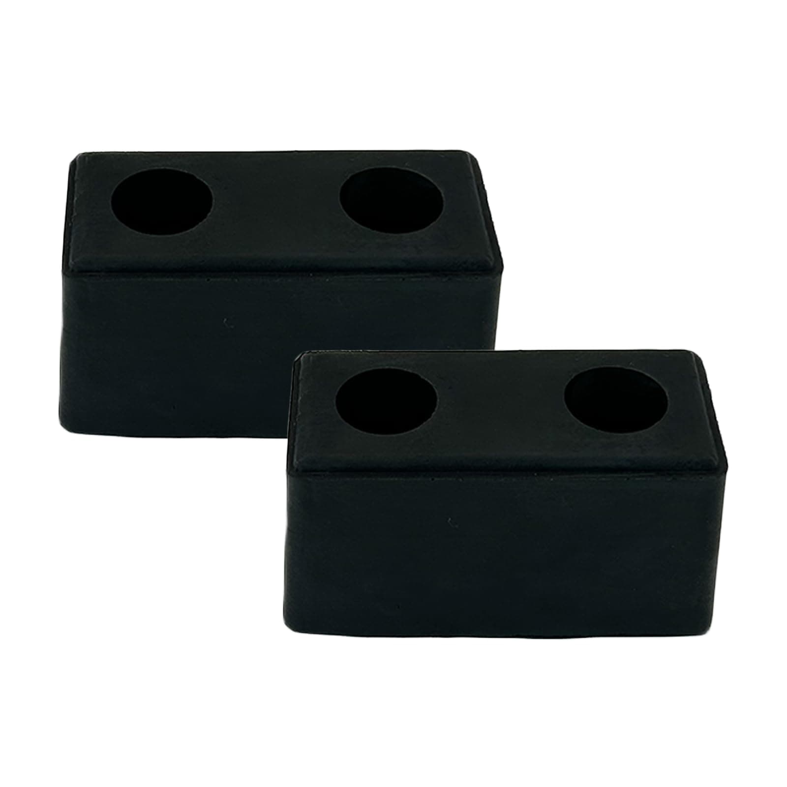 2 Pack Buffers USA Molded Rubber Bumper Block Dock Buffer 6x3x3 for Chassis/Trailers/Truck/Flatbed/Reefer with Steel Washer (4502-1276)