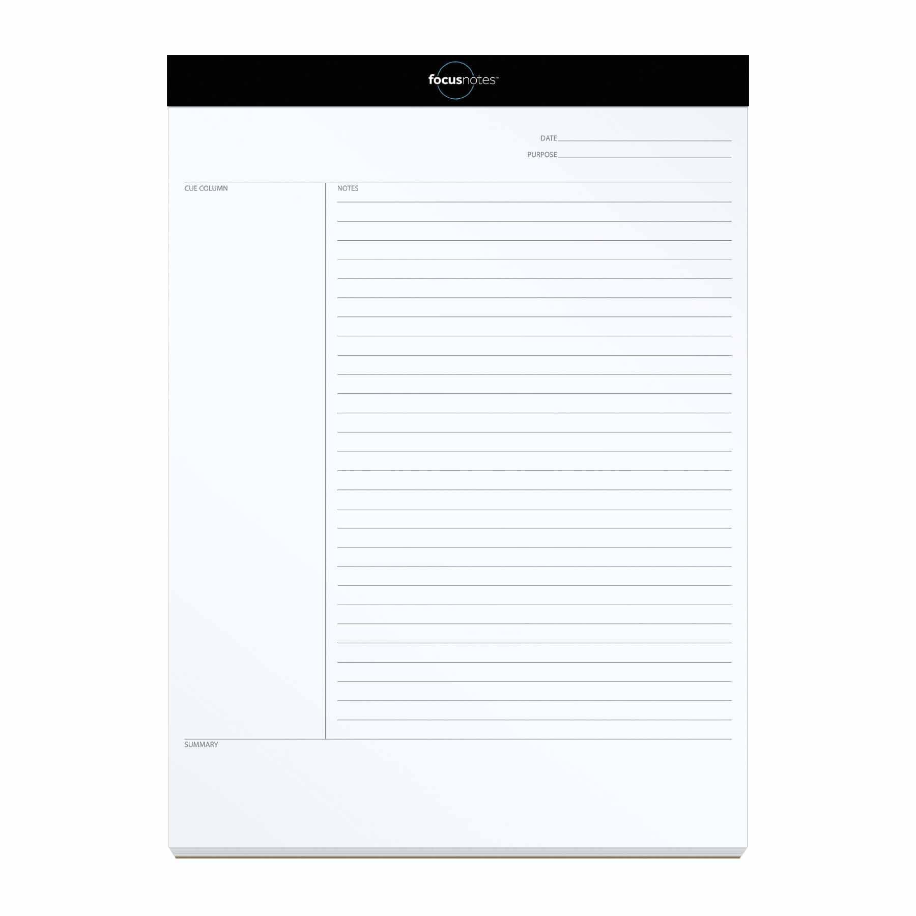 Oxford Tops FocusNotes Writing Pad, 8-1/2" x 11-3/4", 50 Sheets (77103)