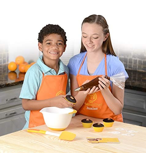 Masterchef Junior Baking Kitchen Set - 7 Pc Kit Includes Real Cooking Tools For Kids And Recipes