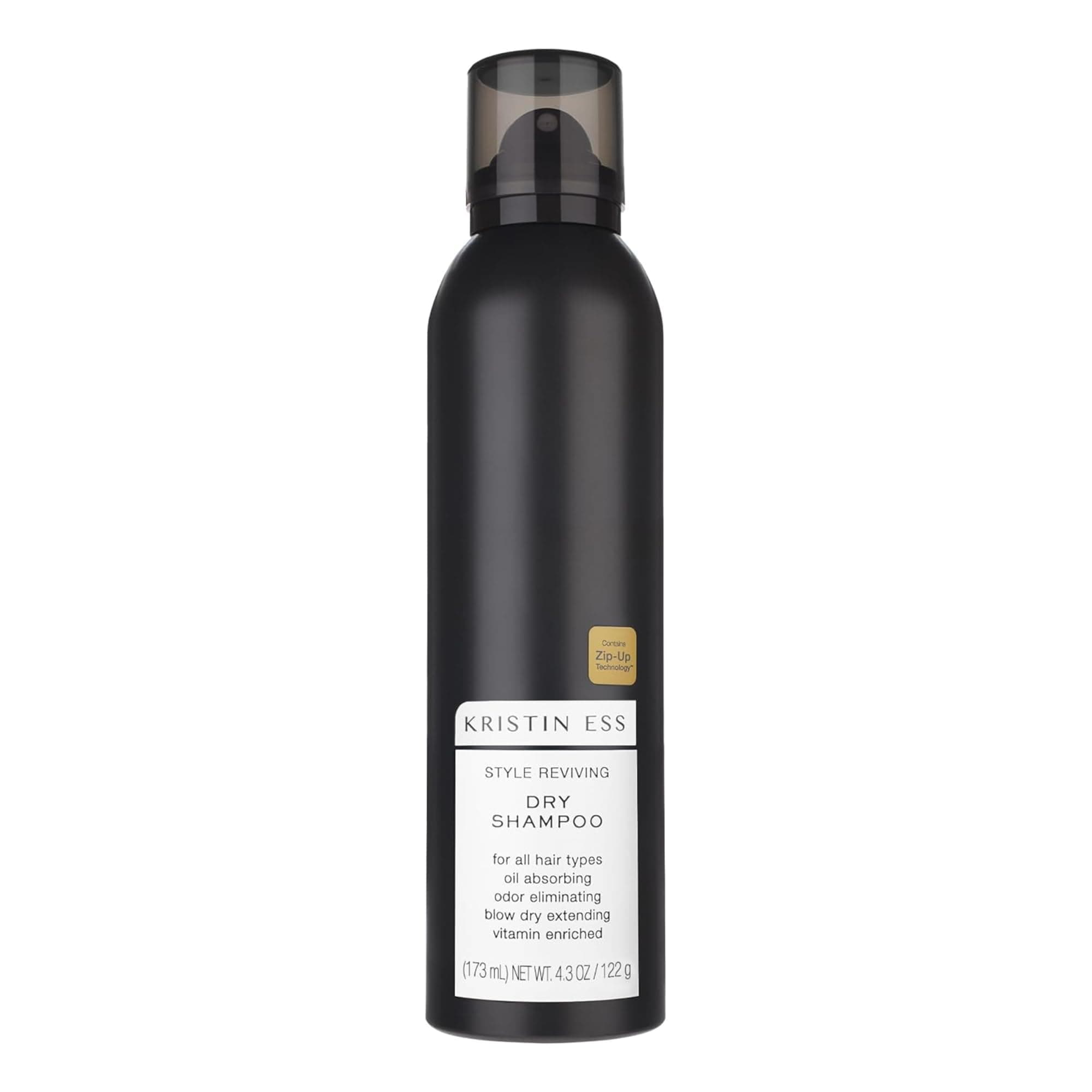Kristin Ess Volumizing Vitamin C Dry Shampoo Spray for Oily Hair + Frizz - Oil Absorbing Style Extender with Minimal Residue - Powder Spray - Sulfate Free + Vegan + Color Safe - Fresh Pear Fragrance