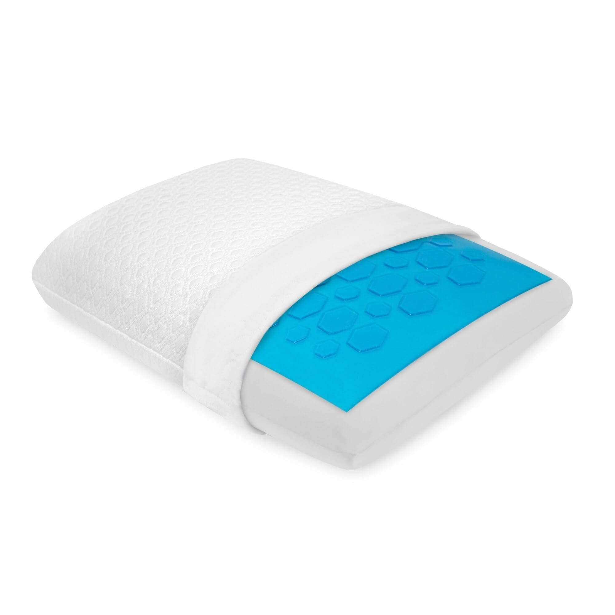 SensorPEDIC Memory Foam Pillow, Viscose Rayon, White, Standard