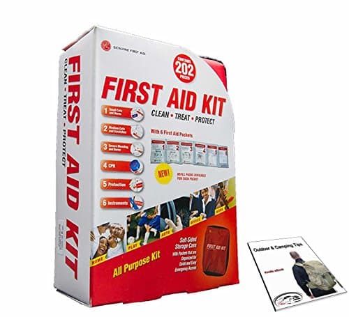 First Aid Kit 202 Piece, All-purpose First Responder Kit, Emergency Trauma Soft First Aid Kit Bag