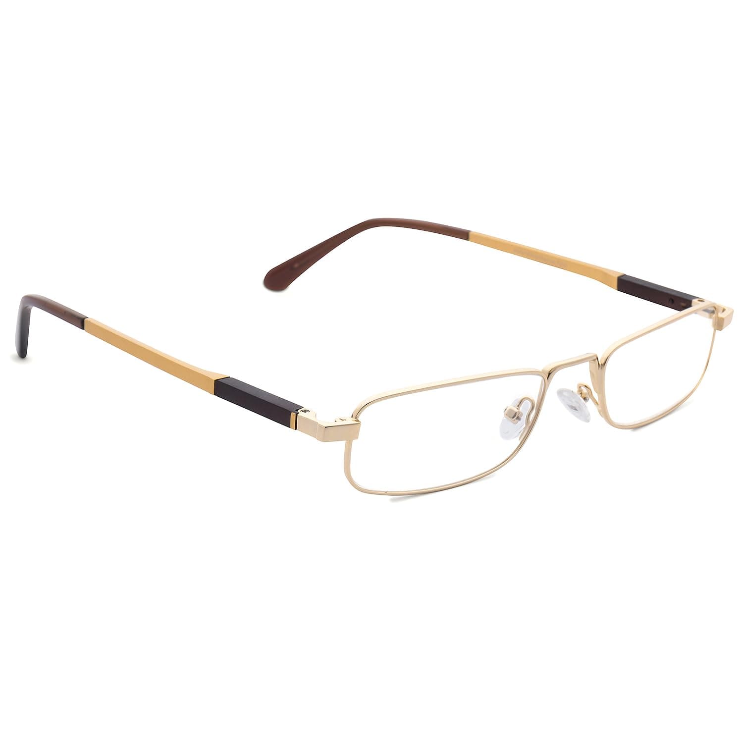 Dr.Harmann's Rectangular Reading Glasses (Gold) (iRead TWO +1.00)
