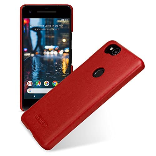 TETDED Premium Leather Case for Google Pixel 2, Snap Cover, Caen (Nappa Black)