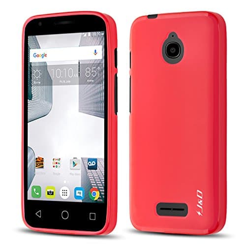 J&D Case Compatible for Alcatel Ideal Case, [Drop Protection] [Slim Cushion] Shock Resistant Protective TPU Slim Case for Alcatel Ideal Bumper Case - [Not for Alcatel Ideal Xcite] - Blue