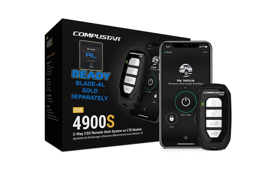 CSX4900-S 4-Button 2-Way, 3000' Remote Start System w/Drone X1LTE