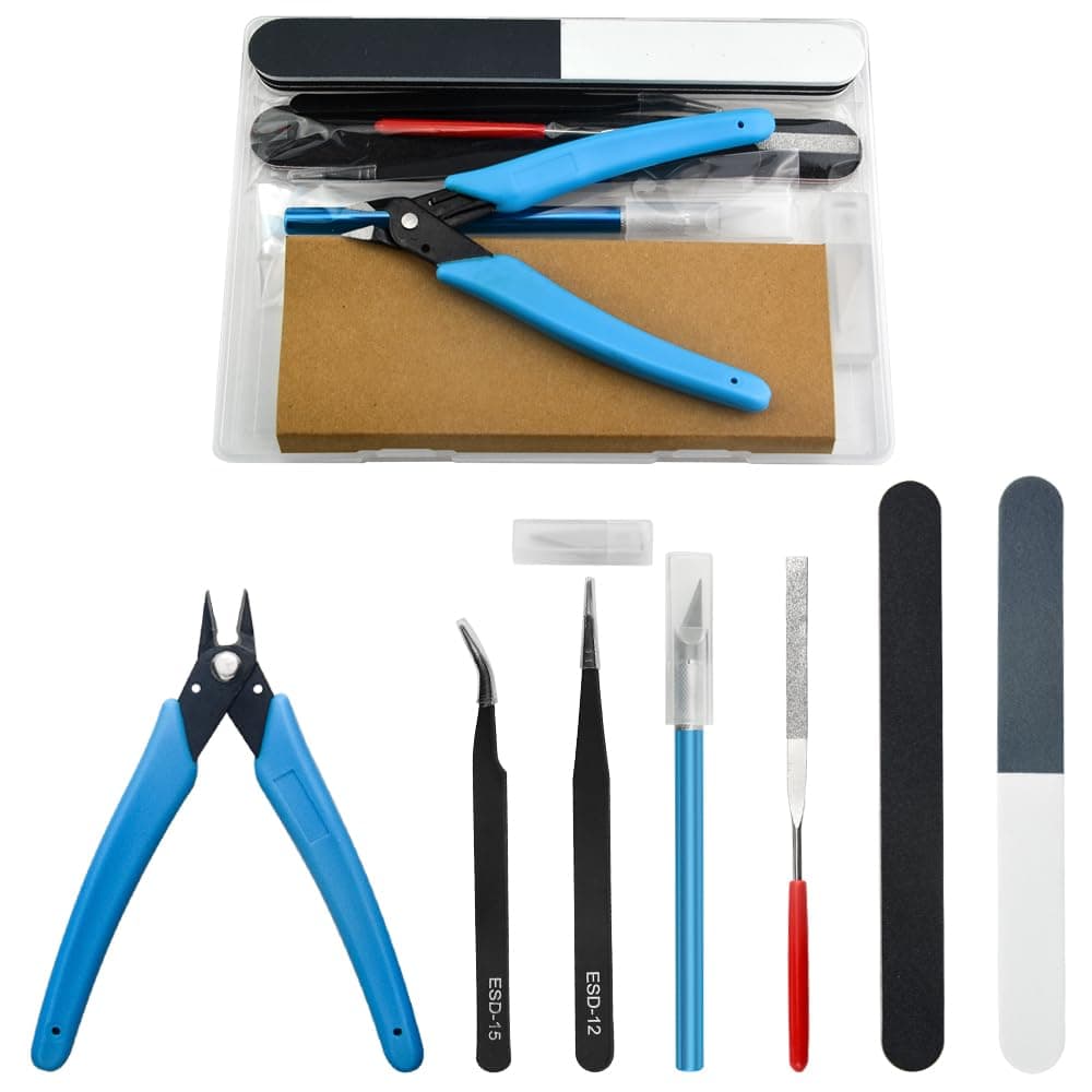 Professional 8-Piece Model Tools Kit - Basic Craft Set for Gundam, Car & Model Building