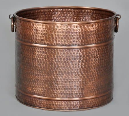Solid Copper Planter 15" Diameter x 13.75" Height, 3 Sizes Available by Excellent Accents