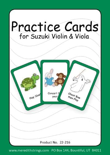 Practice Cards for Suzuki Violin & Viola