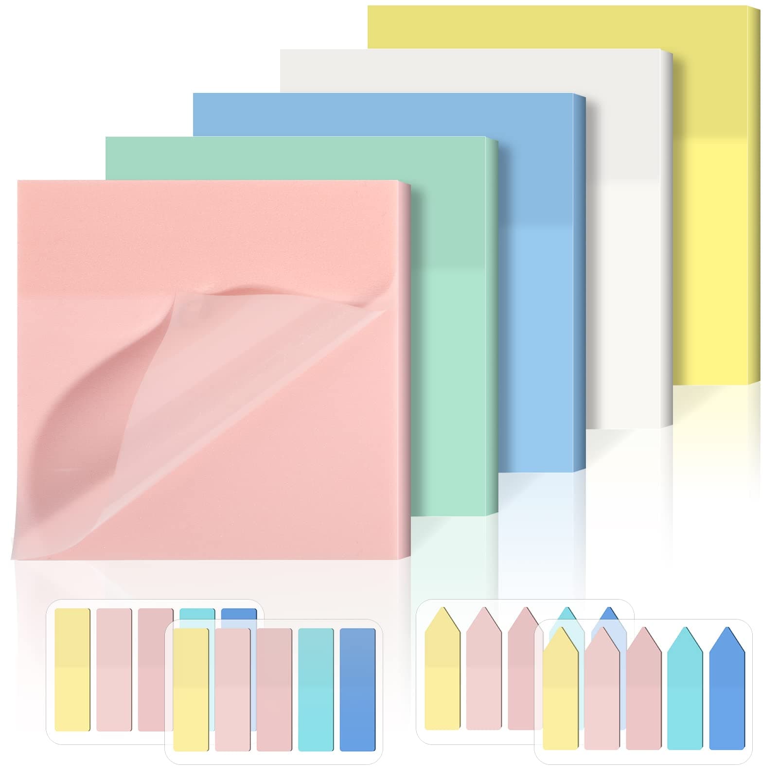 Pastel Clear Sticky Notes