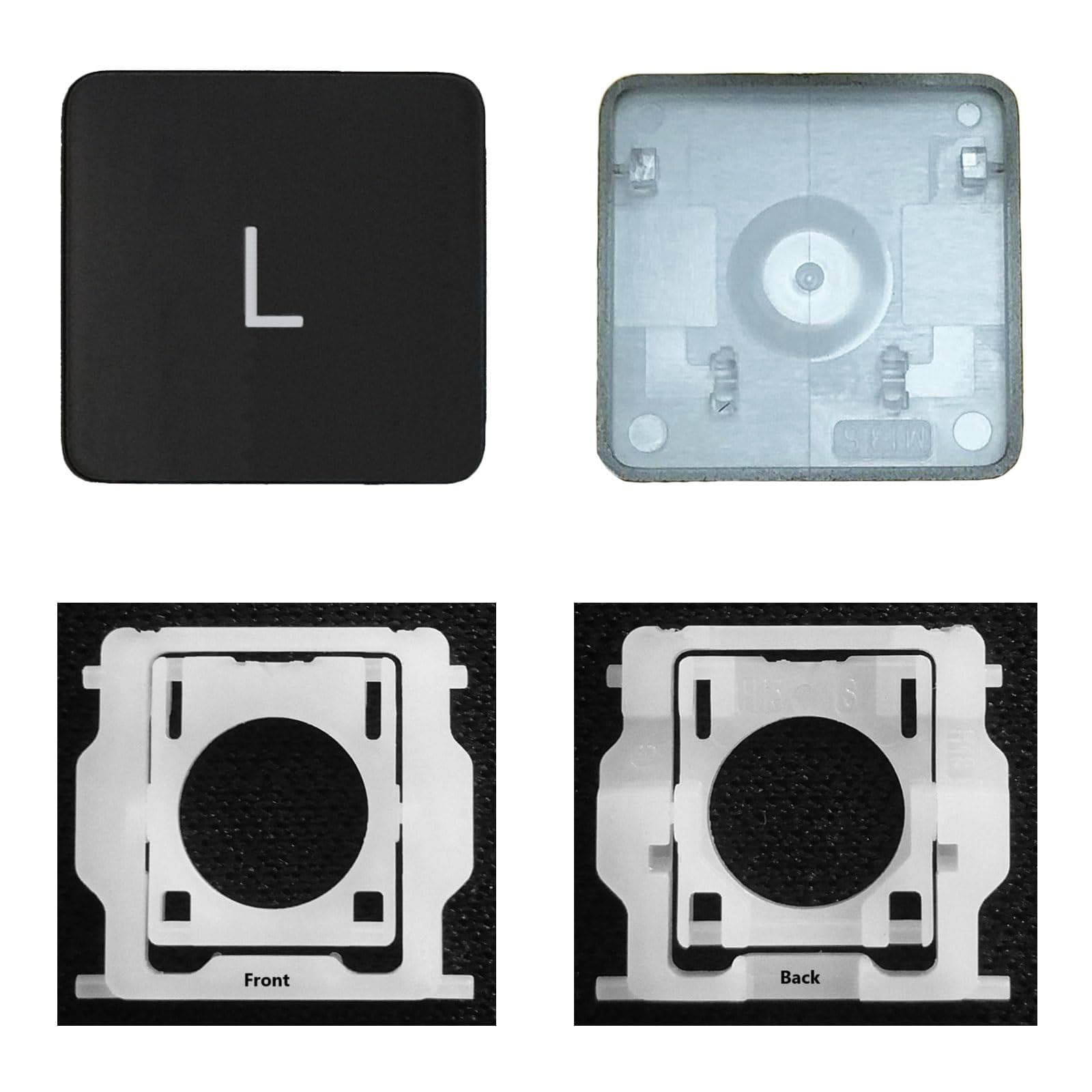 Individual Key Cap with Hinge Replacement for (M1 M2) MacBook Pro A2141 A2251 A2289 A2338 A2442 A2485,Replace for MacBook Air A2179 A2337 A2681 Keyboard Keycap (L Key)