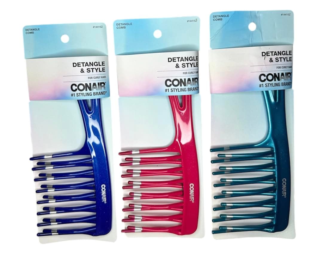 Conair Styling Essentials Style & Detangle Comb 1 ea (Pack of 3)