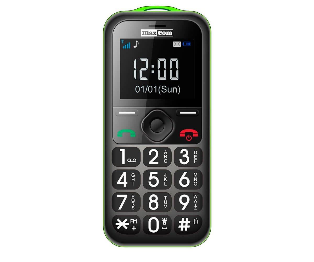MaxCom Unlocked Big Button Mobile Phone For Elderly Senior With Sos Button MM560 Green Colour