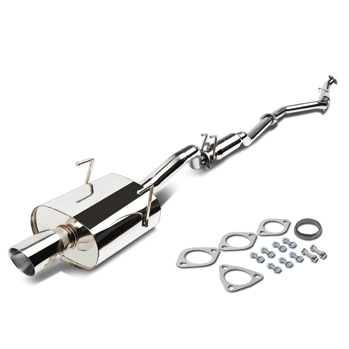 J2-CBE-OS-072 Cat Back Exhaust System [Compatible with 01-05 Honda Civic LX/DX/HX 1.7L SOHC]