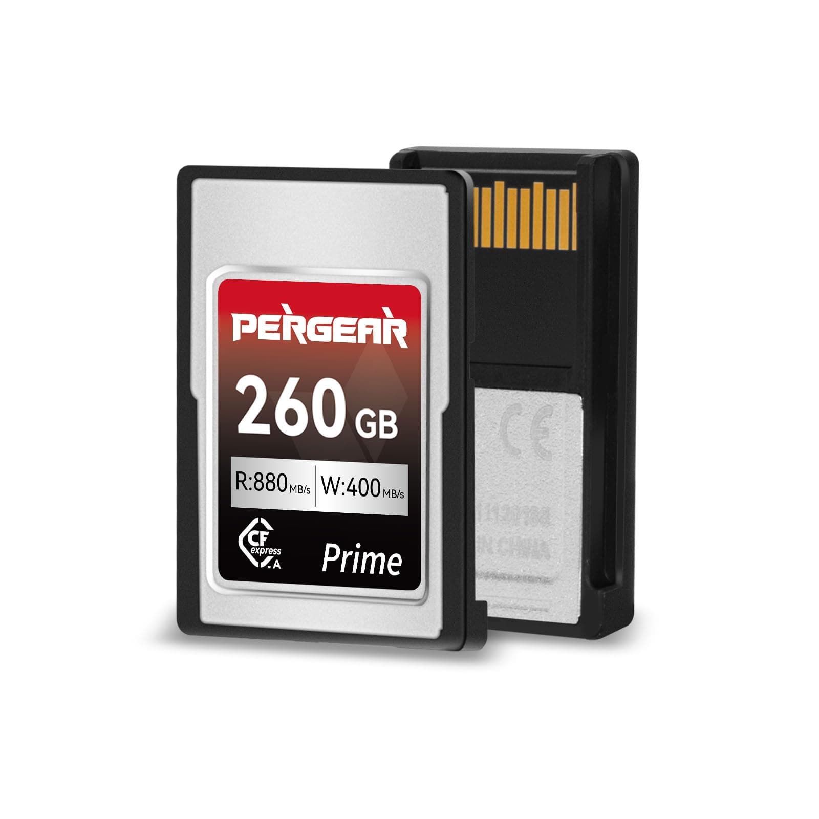 PERGEAR CFexpress Type A Memory Card 260GB Professional Type A Up to 880MB/s Read Speed & 900MB/s Write Speed 4K 120P, 8K 30P Recording, 5 Years Manufacturer's Warranty Switching between New and Old