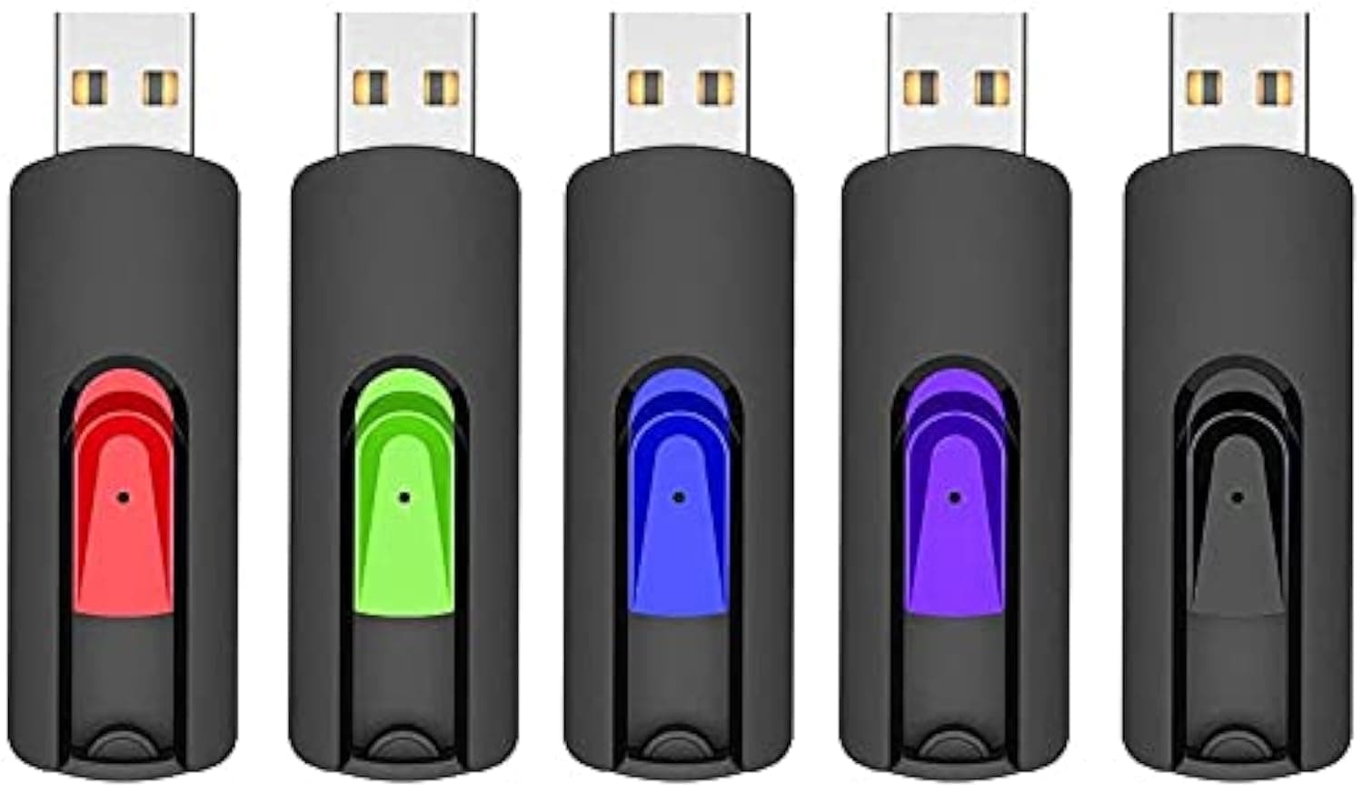 - 5 Pack 64GB USB Flash Drive, USB 2.0 Memory Stick Thumb Drives Jump Drive Pen Drive for PC Laptop Computer - 64G Multipack