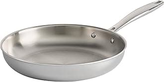 Tramontina Signature Tri-Ply Clad Stainless Steel 10-Inch Frying Pan, Induction-Ready Skillet, Dishwasher-Safe, NSF-Certified, Made in Brazil