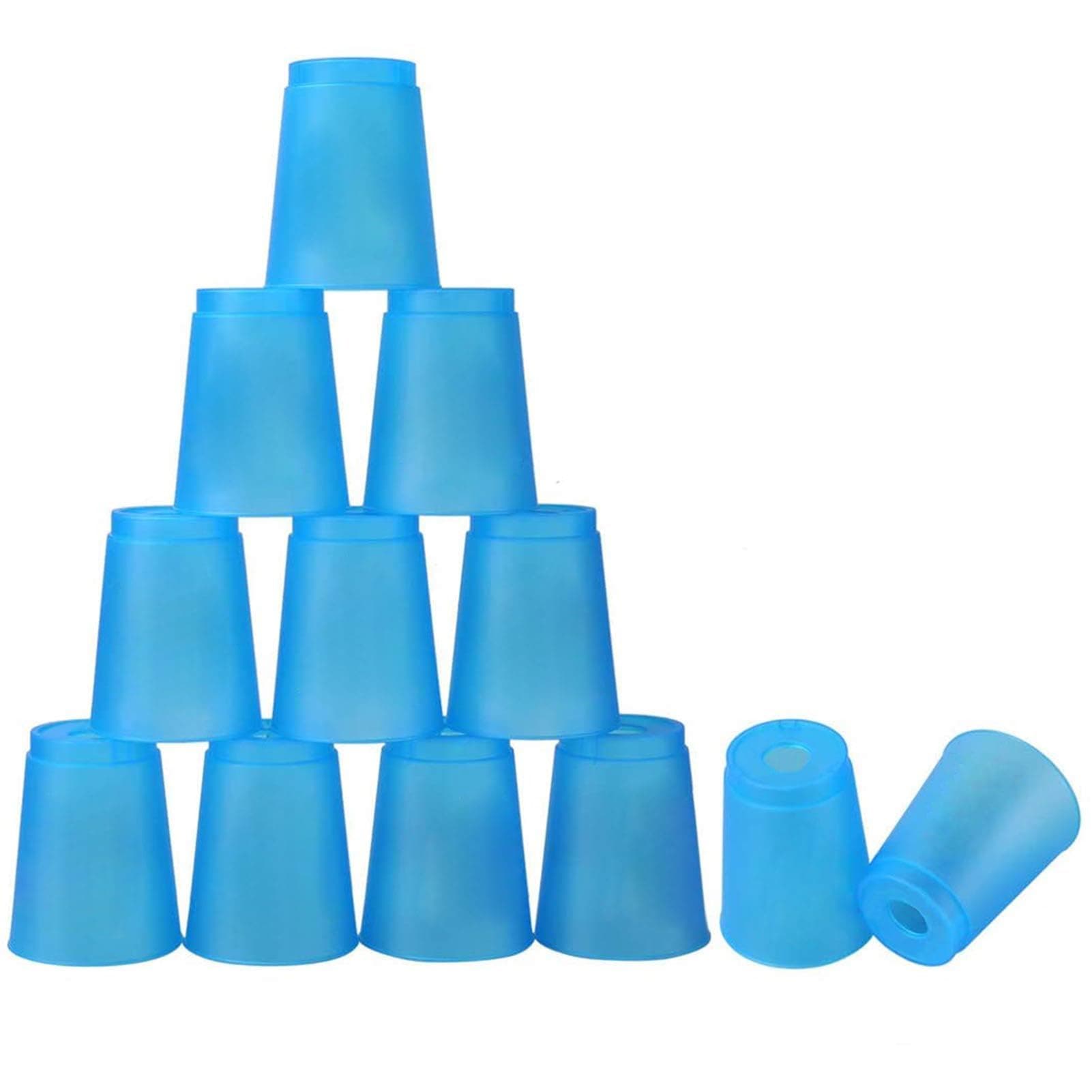 Stack Cups Stacking Cup Set Classic Stack Training Game Toys for Kids Boys Girls Stacking Cups (Blue)