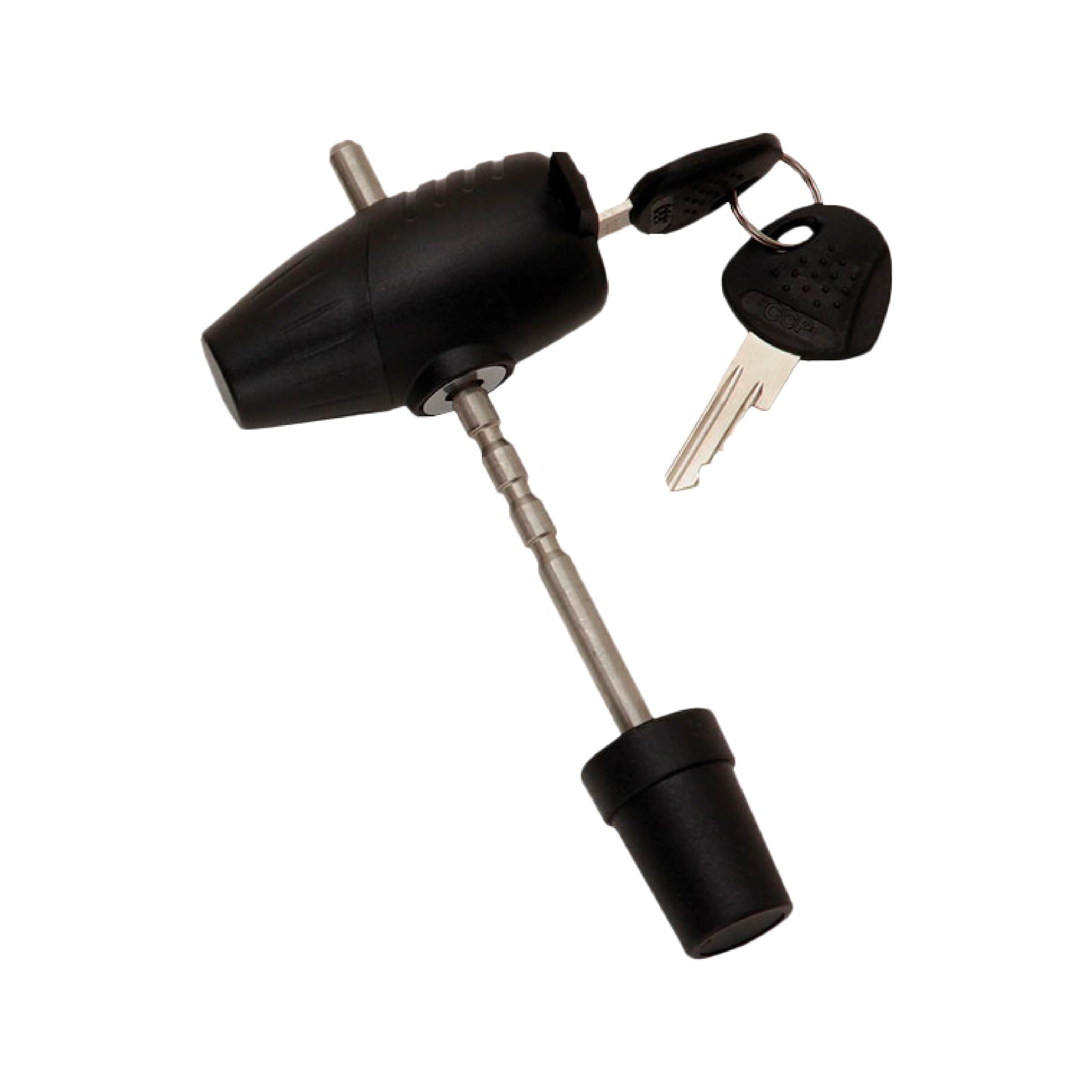 (580410) Easy Access Adjustable Trailer Coupler Lock,Black