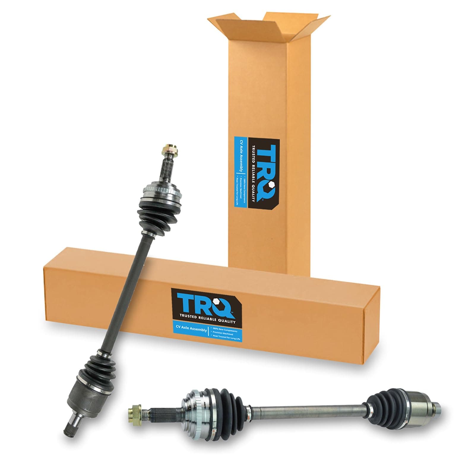 TRQ Front Driver and Passenger Side CV Axle Assembly Set 2 Piece Compatible with 1999-2004 Honda Odyssey