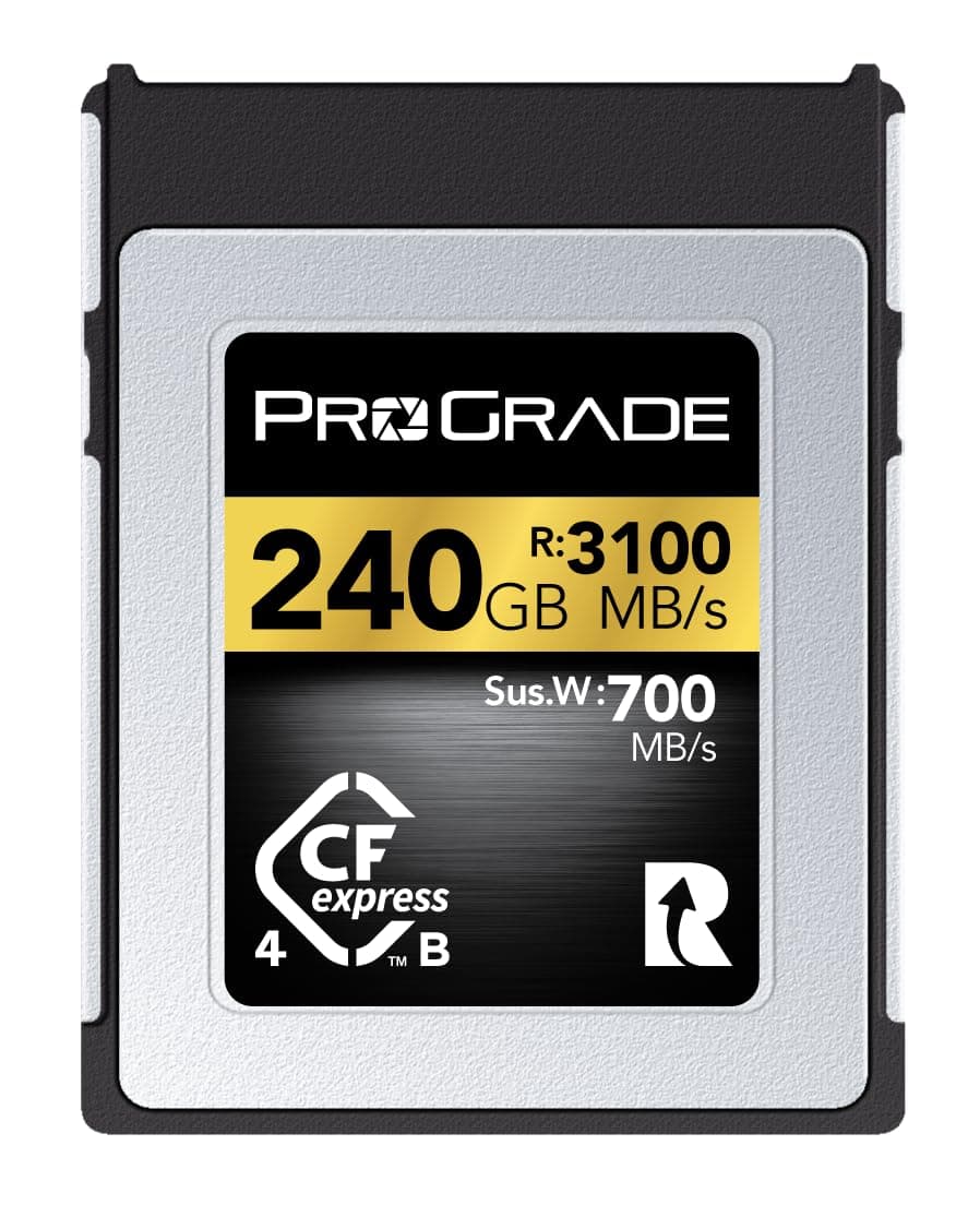 ProGrade Digital Memory Card - CFexpress 4.0 Type B for Cameras | Optimized for Express Transfer of Files & Large Storage | 240GB Gold Series