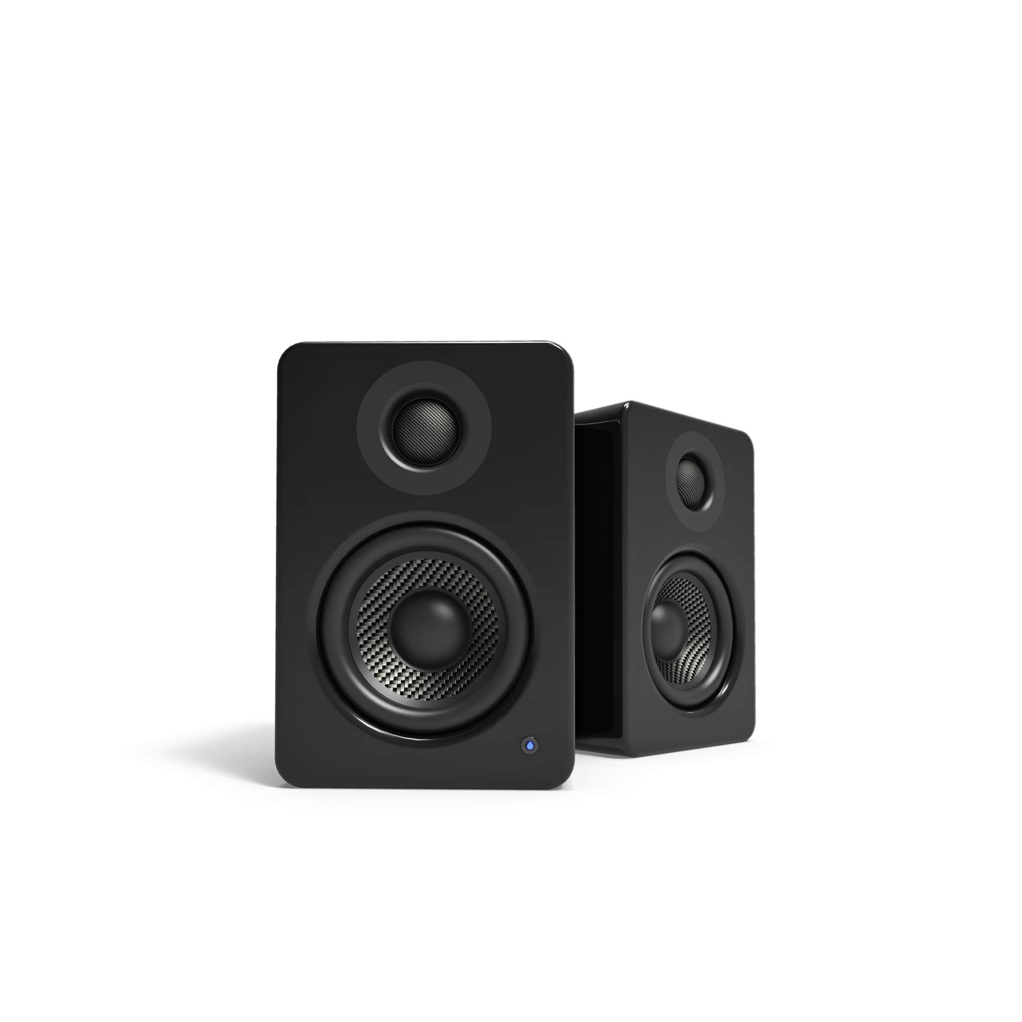 Kanto YU2 Powered Desktop Speaker - 3" Composite Driver 3/4" Silk Dome Tweeter - Gloss Black