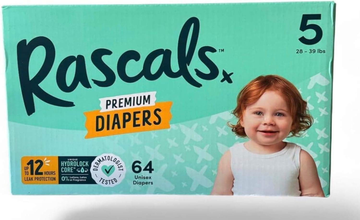 Rascal + Friends Premium Diapers (Size,5 Count 64)