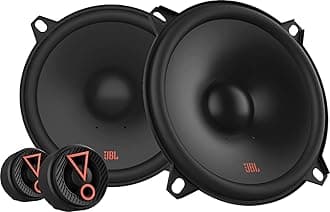 Stage3 507CF 5.25 inch 2-way car component speakers with 45 W RMS and 270 W Peak, 90 dB sensitivity, 3 Ohm, Plus One woofer, edge-driven tweeters, external crossovers included