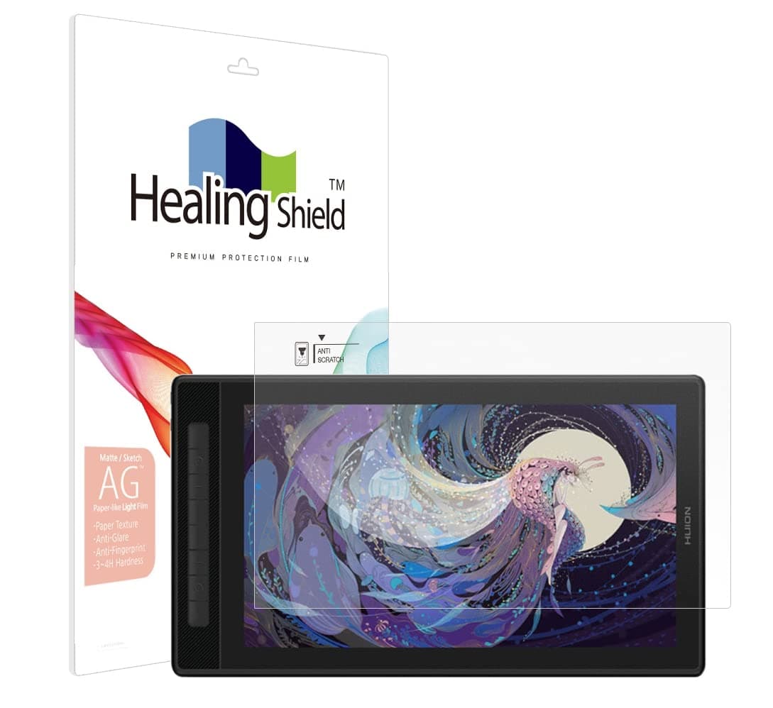 Healing Shield Screen Protector Compatible for Huion KAMVAS Pro 16 (2.5k) Light Anti Glare Paper Texture Feeling Matte Film KamvasPro16-2.5k