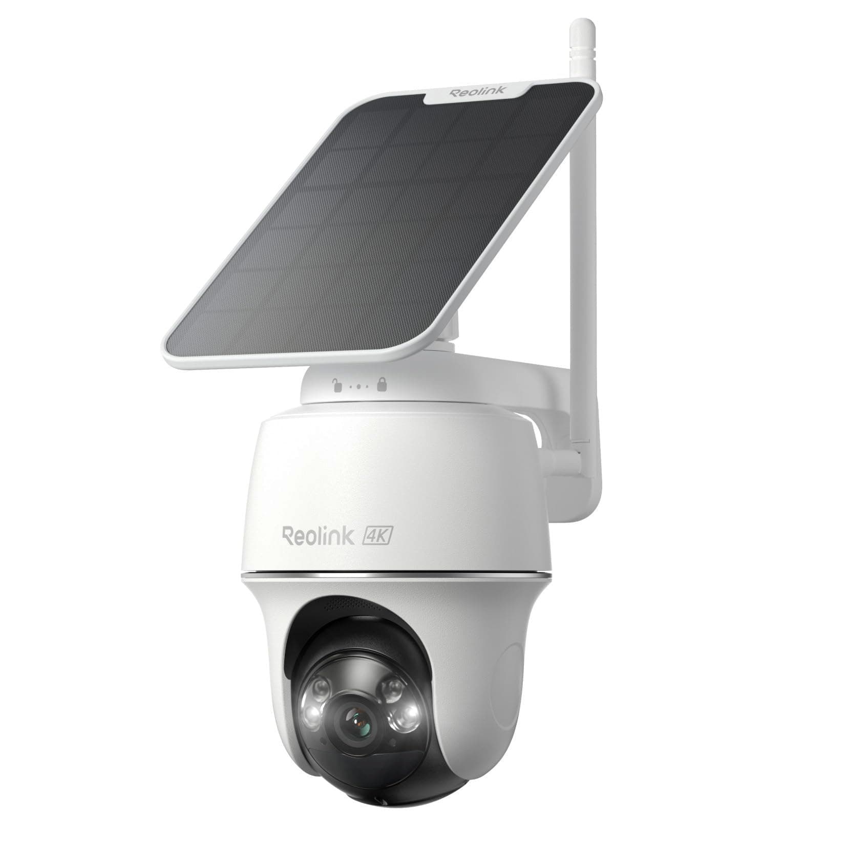 REOLINK First 4K Solar Security Cameras Wireless Outdoor, Argus PT Ultra+Solar Panel, 360° Pan Tilt Auto-Tracking, 8MP Color Night Vision, 2.4/5 GHz Wi-Fi 6, No Subscriptions, Home Hub Compatible