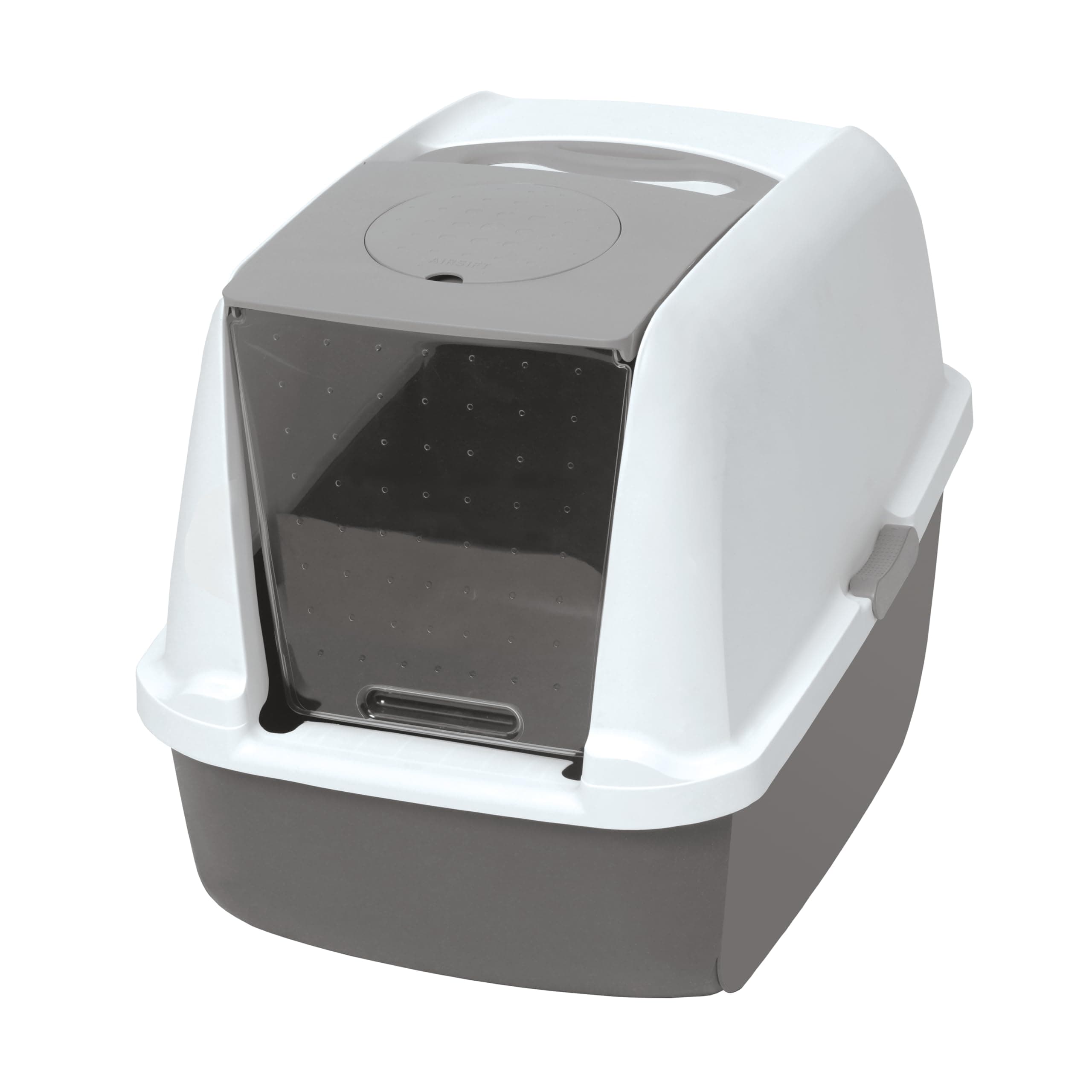 Catit Large Hooded Grey Litter Box with Airsift Filter System