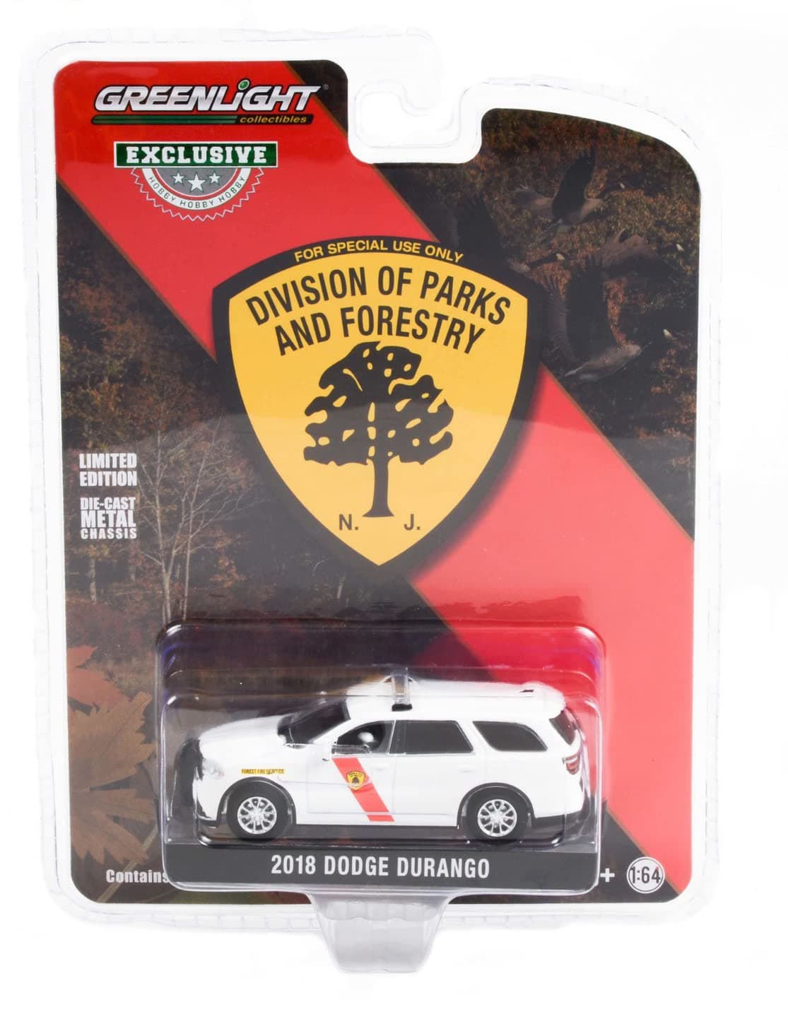 1:64 2018 Dodg&e Durango - New Jersey State Forest Fire Service (Hobby Exclusive) 30267 [Shipping from Canada]