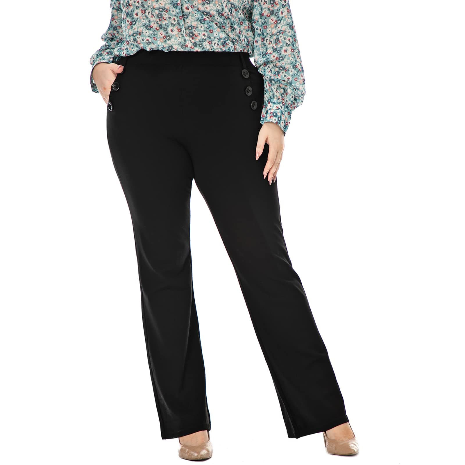 Plus Size Boot cut Dress Pants