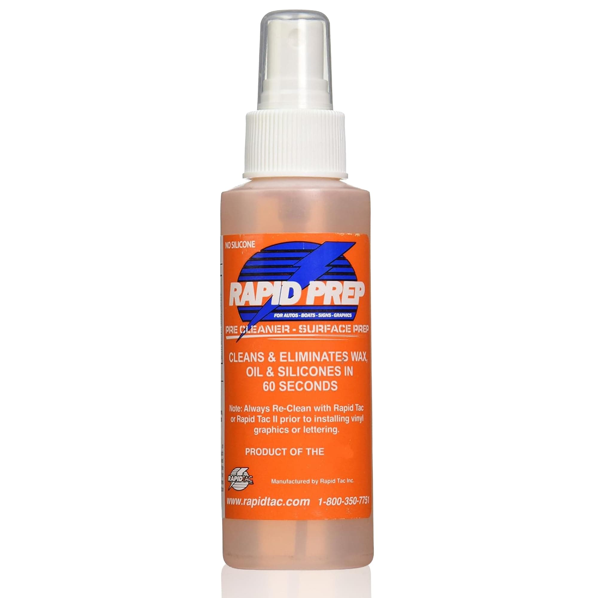 Rapid Prep Surface Cleaner 4 oz | Safe Water Based solution Removes Wax, Grease, Oil & Silicone Non-Flammable Formula Pre-Cleaning Paint, Sign Materials & Glass Before Vinyl Application