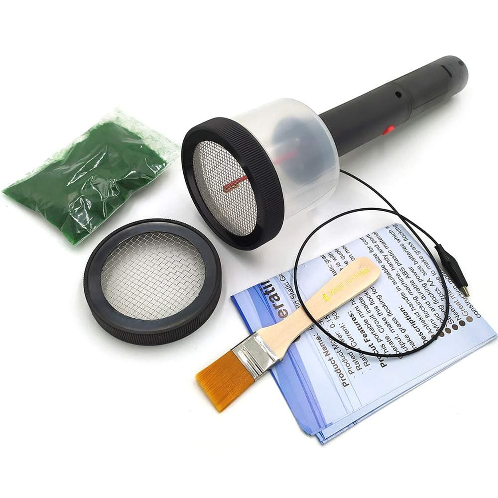 Static Grass Applicator, Flocking Kit, ABS Mini Flocking Machine with Antiskid Handle for DIY Scenic Modelling Sand Table
