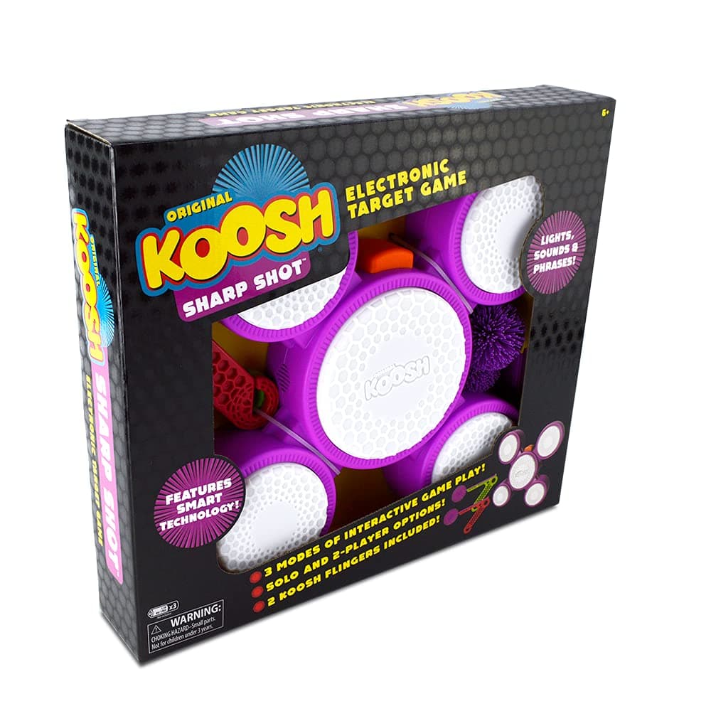 Koosh Sharp Shot - Interactive Target - 3 Games to Play - Play with Friends or Against Target's AI - for Ages 6+, Multi (9223)
