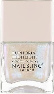 Nails Inc Euphoria Highlight, Make It Mythical, Pearl Shimmer, No Chip, Long Lasting, Quick Dry, Air Dry, Professional Manicures & Pedicures, Fingernails & Toenails, Vegan Nail Polish, 0.47 Fl Oz