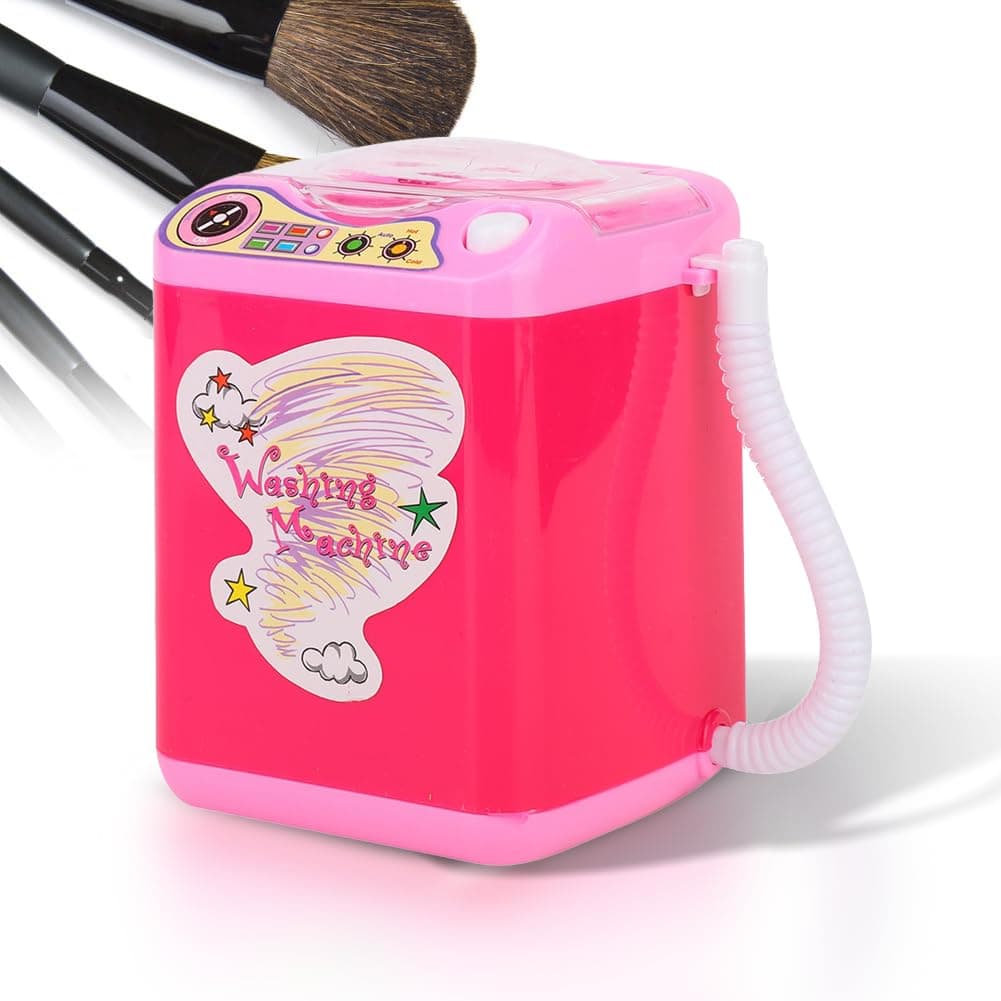 Mini Washing Machine, Mini Portable Simulation Washing Machine for Make up Brushes with Dehydration Function - Quick Cleaning & Quick Drying Washing Machine