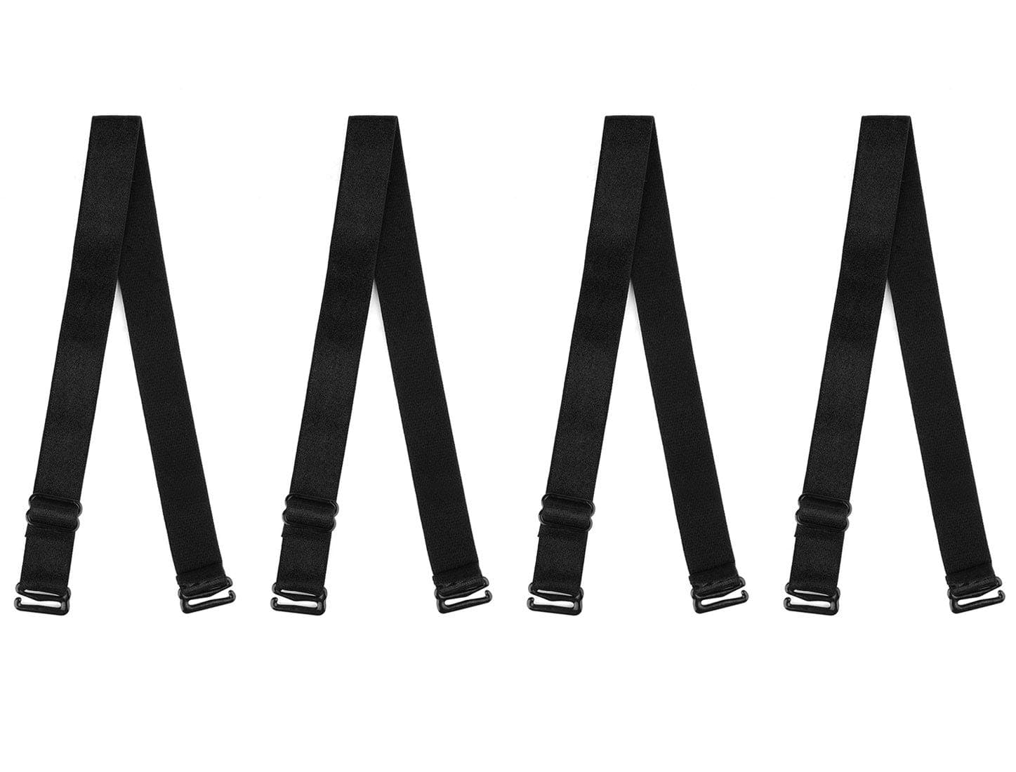 uxcell 2 Pair 10/12/15/18/20mm Width Stretchable Shoulder Bra Straps Adjustable Elastic Straps for Women