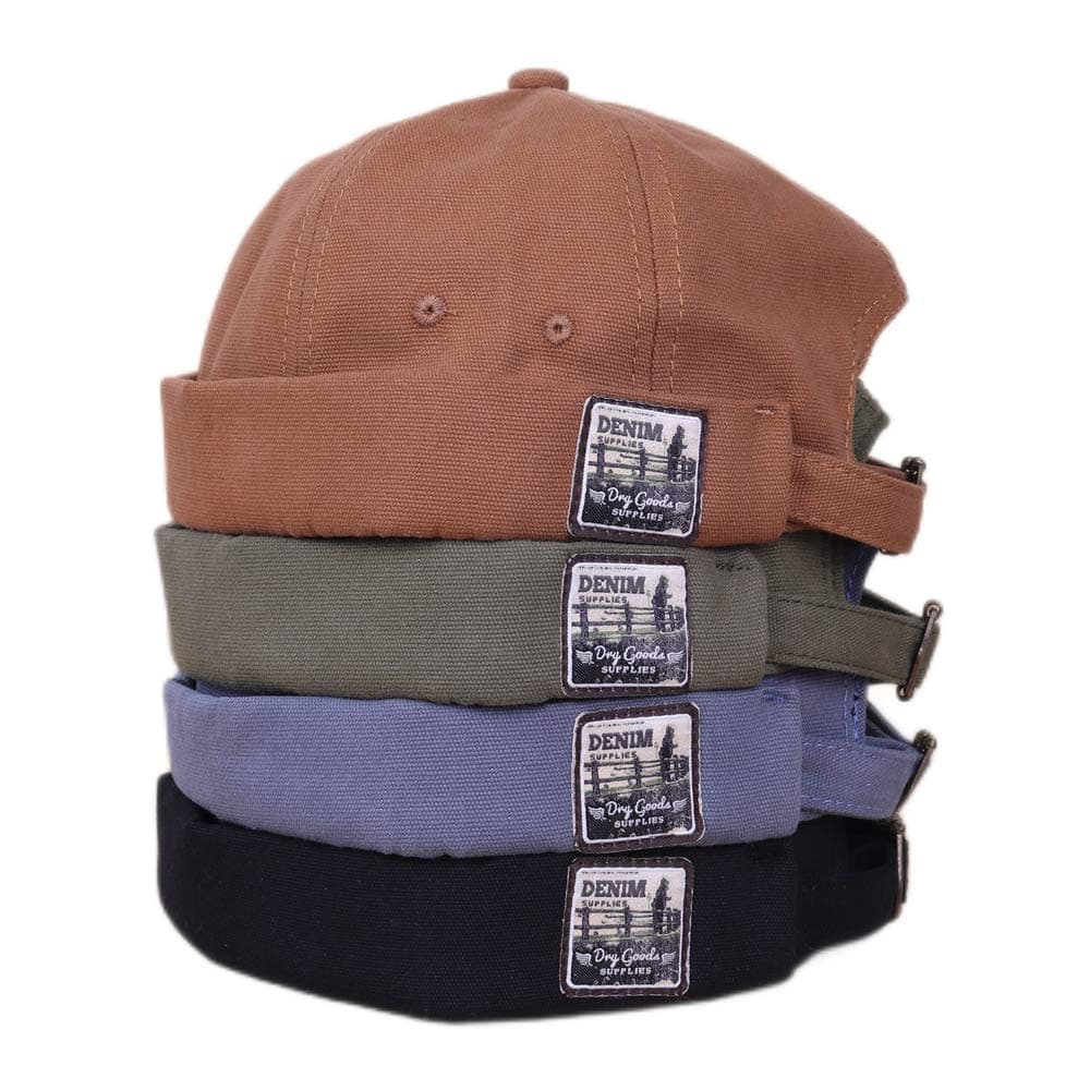 4UFIT Brimless Docker Leon Hat Rolled Cuff Harbour No Visor Skull Docker Beanie Cap for Men & Women