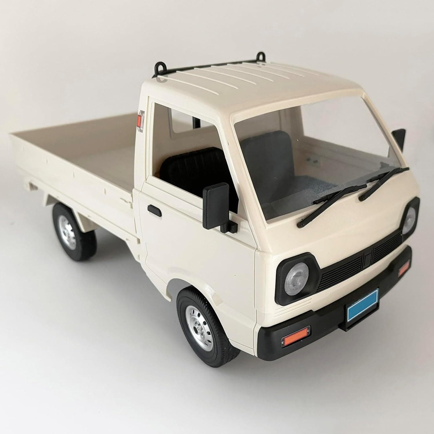 RC Kei Truck WPL D12 RC Car 1/10 Scale RC Drift Car Remote Control Kei Truck RTR 2.4G RWD 260 Motor Proportional Throttle Steering Dual Rate Carry Pickup Hobby Toys for Adult