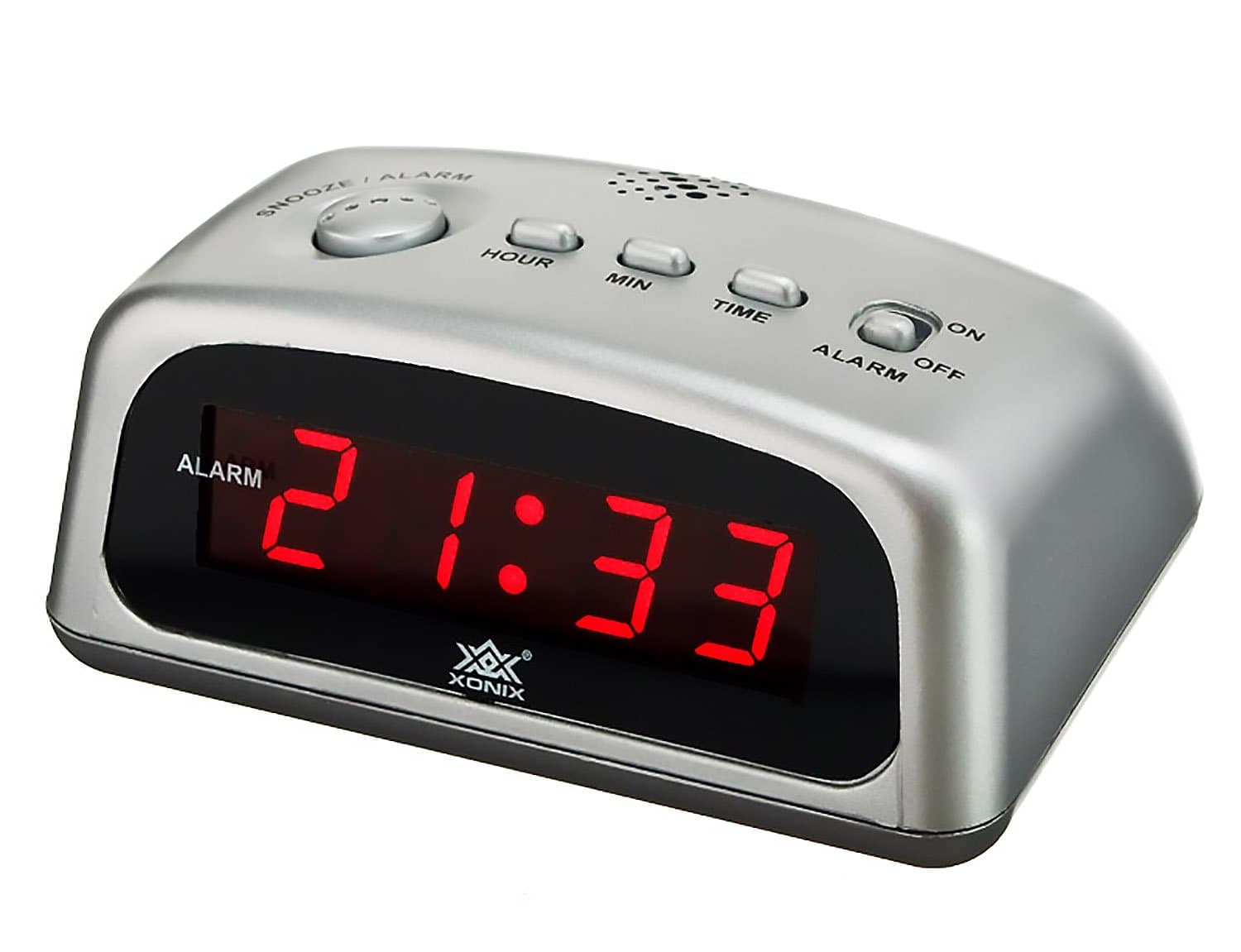 XONIX Alarm Clock Loud, Snooze, Sharp Digital LED Display