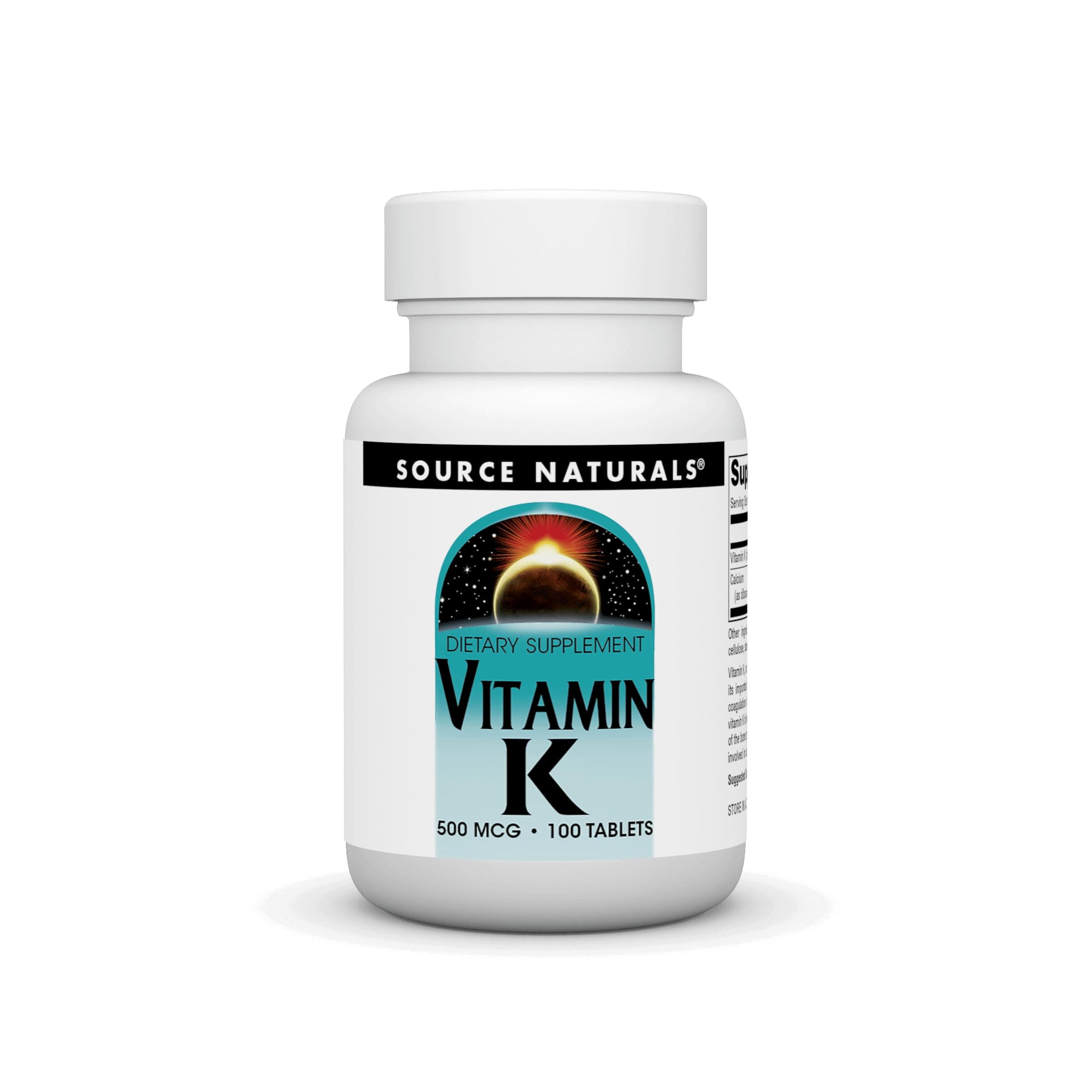 Source Naturals Vitamin K, 100 Tablets