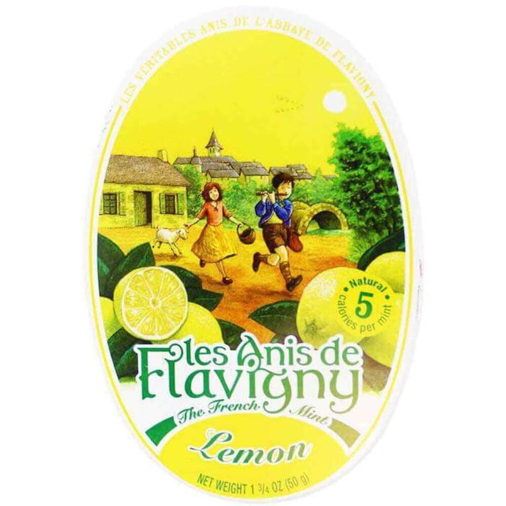 Candy, Lemon, 1.8-Ounce Oval Tin